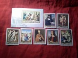 Serie si Colita Ungaria 1968 - Pictura Maestri Italieni , 7 valori