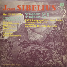 Vinil Jean Sibelius, USSR Radio and Television Large Symphony Orchestra, Gennadi Rozhdestvensky ?? Symphony No. 6 - Symphony No. 7 foto