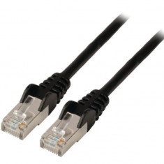 Cablu de retea U/UTP CAT5e Valueline RJ45 tata - RJ45 tata, de 3m, negru