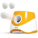 PawHut Lansator automat de mingi Mașină interactivă de aruncat mingi cu 3 mingi 3 distanțe 6 m/10 m/14 m pentru c&acirc;ini mici și medii | Aosom Romania