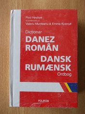 DICTIONAR ROMAN- DANEZ, PAUL HOYBYE, MUNTEANU, cartonata, 2003-40.000 cuvinte foto