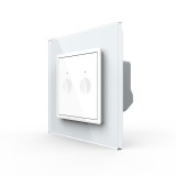 Cumpara ieftin Intrerupator dublu cu touch Livolo din sticla, Serie noua SmartElectro IntelligentHouse