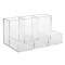 Suport cosmetice acrilic cu 6 compartimente, 20 x 12 x 10 cm