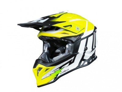 Casca enduro Just1 J39 Poseidon, Negru + Galben, Marimea S foto
