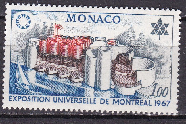 Monaco 1967 Expo Montreal MI 867 MNH
