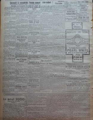 Ziarul Socialismul , Organul Partidului Socialist , nr. 51 / 1920 foto