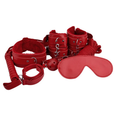 Loving Joy Beginner&amp;rsquo;s Bondage Kit Red (8 Piece) foto