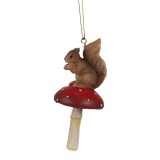 Cumpara ieftin Ornament brad Ciupercuta si Veverita polirasina 4x4x9 cm