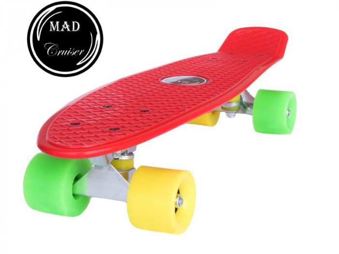 Penny board Mad Cruiser Original-rosu FitLine Training