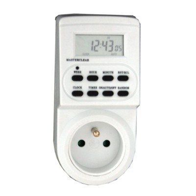 Priza cu temporizator digital, 2300 W, acumulator NiMH foto