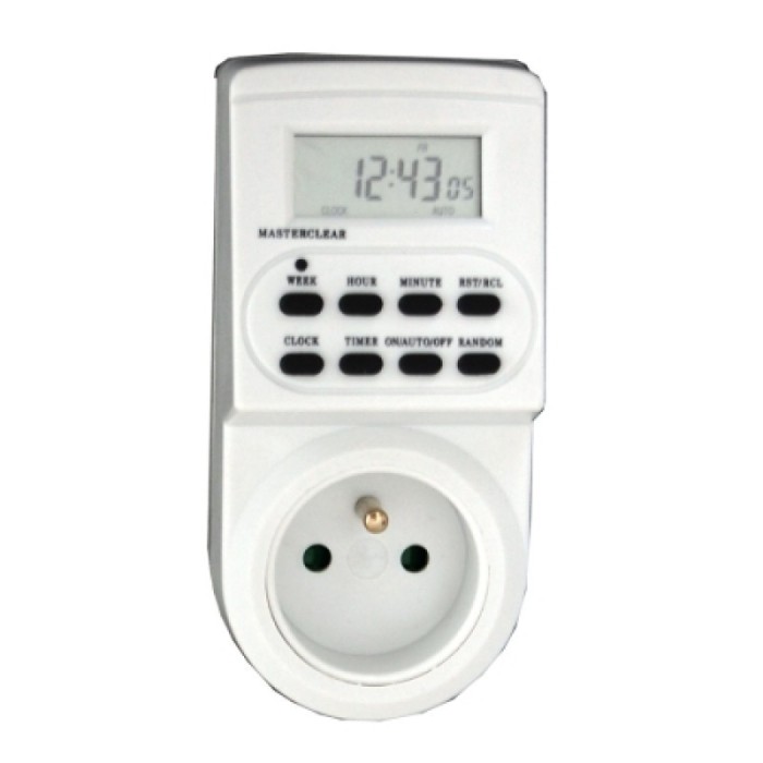 Priza cu temporizator digital, 2300 W, acumulator NiMH