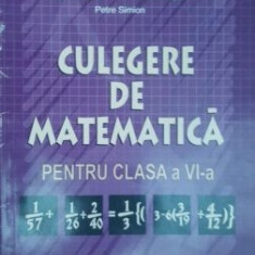 Culegere de matematica pentru clasa a VI-a Ioan Dancila, Marin Ion