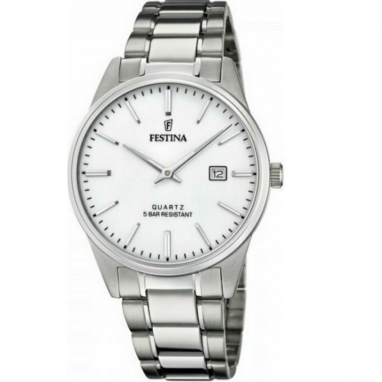 Ceas Festina bărbătesc F20511/2 din oțel inoxidabil, cuarț clasic, argintiu