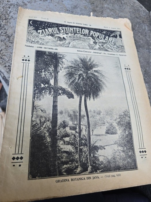 Ziarul Științelor și al Călătoriilor nr.39/1914