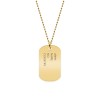 Army - Colier personalizat din argint 925 placat cu aur galben 24K - dog tag