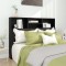 vidaXL Tăblie de pat cu dulap, negru, 140x19x103,5 cm 811863