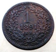 F.002 UNGARIA 1 KRAJCZAR 1891 KB