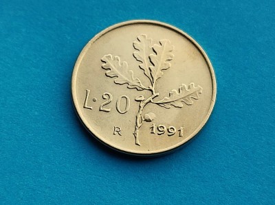 20 Lire 1991 Italia-UNC foto