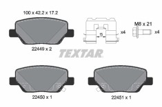 TEXTAR 2244901 Q+ set placute frana,frana disc foto