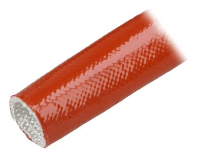 Manșon electroizolant fibră de sticlă cărămiziu 60-250&amp;deg;C foto