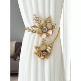 Cumpara ieftin Set 2 Accesorii Decorative tip Floare cu Perle si Strasuri 14x6 cm - 47727