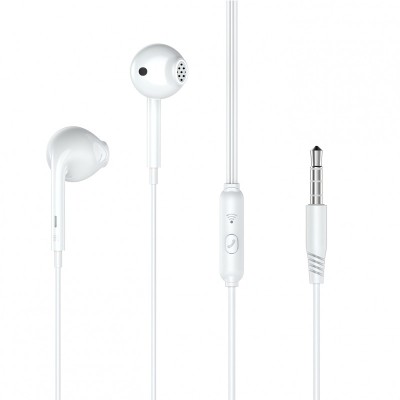 Handsfree Casti In-Ear XO Design EP28, Cu microfon, 3.5 mm, Alb foto