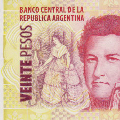 Bancnota Argentina 20 Pesos (2016) - P355 UNC ( serie G )