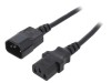 Cablu Alimentare IEC C13-C14 1,8m Negru 10A, Gembird