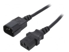 Cablu de Alimentare 3m IEC C13 la C14 Negru