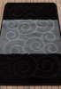 Set 2 Covorase Baie Model Sile 2513, Marimi 60 x 100 50 x 60 cm, Negru, Antialergic, Polipropilena