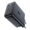 Acefast A29 PD50W GaN (USB-C + USB-C) &icirc;ncărcător cu două porturi, negru