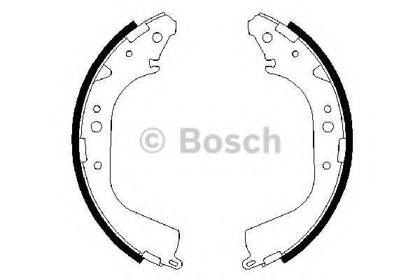 Set saboti frana TOYOTA HILUX II pick-up (LN8, RN5, LN6, YN6, YN5, LN5, RN6) (1983 - 2005) BOSCH 0 986 487 414