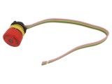 Comutator de siguranţă 22mm EAO Poz.i 2 NC x2 roşie LED