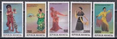 Indonezia 1994 - Dansuri traditionale, MNH foto