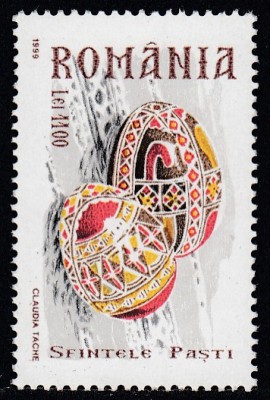 ROMANIA 1999 LP 1479 SFINTELE PASTI - OUA INCONDEIATE MNH foto