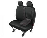 Husa bancheta cu doua locuri Practical DV2 L Table imitatie piele neagra, pentru bancheta cu tavita compatibila cu Jumper, Ducato, Transit, Daily, Spr