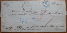 Circulatie postala din 1861 la Bacau de la Iasi foto