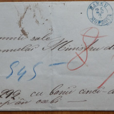 Circulatie postala din 1861 la Bacau de la Iasi