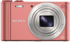 Aparat foto digital Sony Cyber-Shot DSC-WX350, 18 MP, Wi-Fi, Pink foto