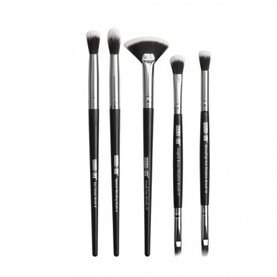 Set pensule machiaj, Makeup, 5 pensule, Black foto