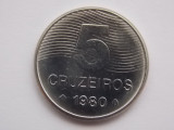 5 CRUZEIROS 1980 BRAZILIA, America Centrala si de Sud