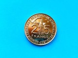 25 Francs 1982 Africa de Vest-stare buna -luciu de batere