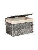 Cumpara ieftin Cutie de depozitare, Songmics, RST56WG, 65 L, 55.5 x 34 x 34 cm