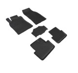 Covorase Auto Cauciuc Tip Tavita Premium Seintex Renault Fluence 2009-2019, Negre, Fara Miros, Bordura 3cm