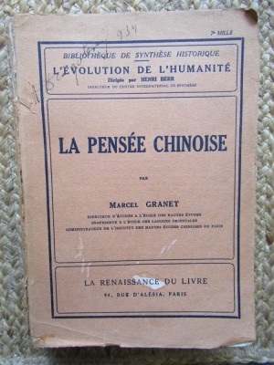 La pensee chinoise / par Marcel Granet foto