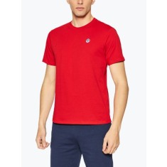 Tricou barbati din bumbac cu logo si croiala Regular fit rosu, S