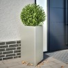 VidaXL Jardiniere grădină, 2 buc. 50x43x75 cm oțel inoxidabil triunghi 851180