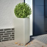 VidaXL Jardiniere grădină, 2 buc. 50x43x75 cm oțel inoxidabil triunghi 851180