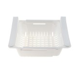 Organizator pentru frigider, extensibil, plastic, alb, 28 x 15.5 x 6 cm