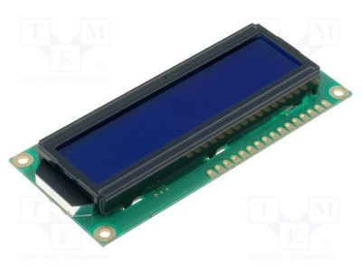 Afișaj LCD alfanumeric STN 16x2 albastru LED RAYSTAR OPTRONICS foto
